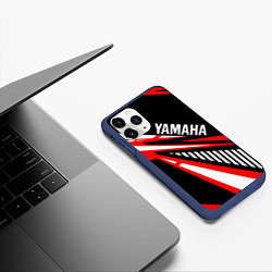 Чехол iPhone 11 Pro матовый YAMAHA MOTO, цвет: 3D-тёмно-синий — фото 2