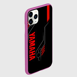 Чехол iPhone 11 Pro матовый YAMAHA - ТЕХНОЛОГИИ КРАСНЫЙ, цвет: 3D-фиолетовый — фото 2