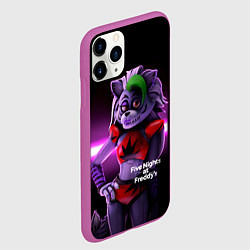 Чехол iPhone 11 Pro матовый Five Nights at Freddys: Security Breach Волчица Ро, цвет: 3D-фиолетовый — фото 2