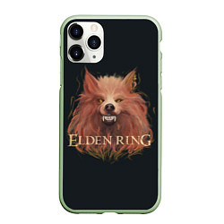 Чехол iPhone 11 Pro матовый Алый волк из Elden Ring, цвет: 3D-салатовый