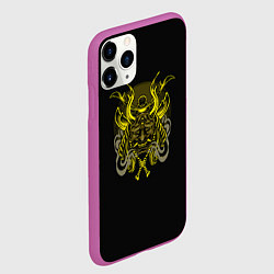 Чехол iPhone 11 Pro матовый Трехглазый Демон Самурай, цвет: 3D-фиолетовый — фото 2
