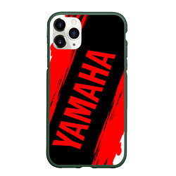 Чехол iPhone 11 Pro матовый ЯМАХА YAMAHA MOTORS, цвет: 3D-темно-зеленый