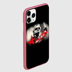 Чехол iPhone 11 Pro матовый АЛИСА К Кинчев, цвет: 3D-малиновый — фото 2
