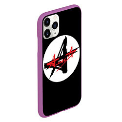 Чехол iPhone 11 Pro матовый Алиса - русский рок, цвет: 3D-фиолетовый — фото 2