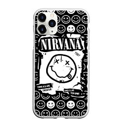 Чехол iPhone 11 Pro матовый NIRVANA символика