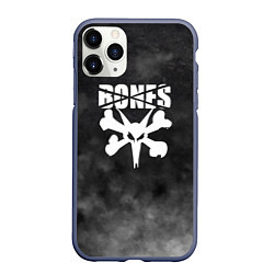 Чехол iPhone 11 Pro матовый BONES, цвет: 3D-серый