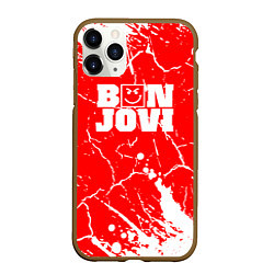 Чехол iPhone 11 Pro матовый Bon jovi Трещины