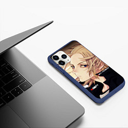 Чехол iPhone 11 Pro матовый Mikey - токийские мстители, цвет: 3D-тёмно-синий — фото 2