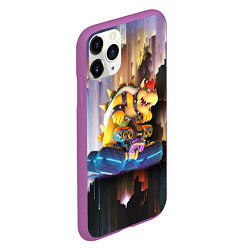 Чехол iPhone 11 Pro матовый Bowser racer Mario Kart 8 Deluxe, цвет: 3D-фиолетовый — фото 2