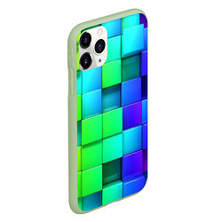 Чехол iPhone 11 Pro матовый Color geometrics pattern Vanguard, цвет: 3D-салатовый — фото 2