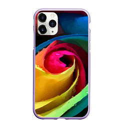 Чехол iPhone 11 Pro матовый Роза fashion 2022, цвет: 3D-светло-сиреневый