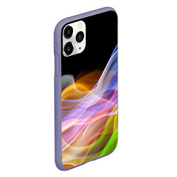 Чехол iPhone 11 Pro матовый Цветной дым Color pattern, цвет: 3D-серый — фото 2