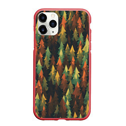 Чехол iPhone 11 Pro матовый Spruce forest