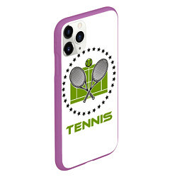 Чехол iPhone 11 Pro матовый TENNIS Теннис, цвет: 3D-фиолетовый — фото 2