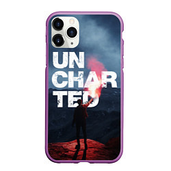 Чехол iPhone 11 Pro матовый Uncharted Анчартед На картах не значится, цвет: 3D-фиолетовый