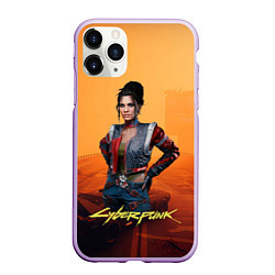 Чехол iPhone 11 Pro матовый Панам пустоши Cyberpunk2077