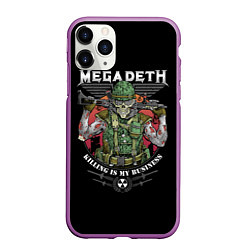 Чехол iPhone 11 Pro матовый MEGADETH killing is my business