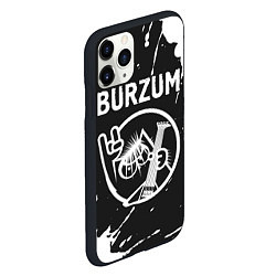 Чехол iPhone 11 Pro матовый Burzum КОТ Краска, цвет: 3D-черный — фото 2