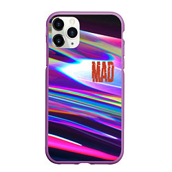 Чехол iPhone 11 Pro матовый Neon pattern Mad, цвет: 3D-фиолетовый