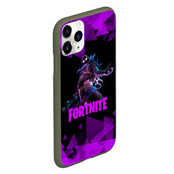 Чехол iPhone 11 Pro матовый Fortnite - RAVEN, цвет: 3D-темно-зеленый — фото 2