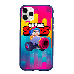 Чехол iPhone 11 Pro матовый Bonny Бонни Brawl Stars, цвет: 3D-тёмно-синий