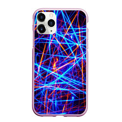 Чехол iPhone 11 Pro матовый Neon pattern Fashion 2055, цвет: 3D-розовый