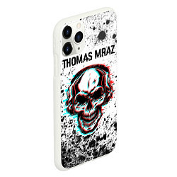 Чехол iPhone 11 Pro матовый Thomas Mraz - ЧЕРЕП - Краска, цвет: 3D-белый — фото 2