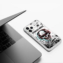 Чехол iPhone 11 Pro матовый Thomas Mraz - ЧЕРЕП - Краска, цвет: 3D-белый — фото 2