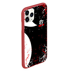 Чехол iPhone 11 Pro матовый Free Fire брызги, цвет: 3D-красный — фото 2