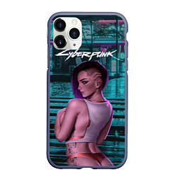 Чехол iPhone 11 Pro матовый Cyberpunk2077 18 Vi, цвет: 3D-серый