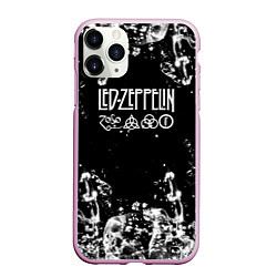 Чехол iPhone 11 Pro матовый LED ZEPPELIN texture вода