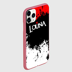 Чехол iPhone 11 Pro матовый Louna band, цвет: 3D-малиновый — фото 2