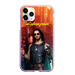 Чехол iPhone 11 Pro матовый Cyberpunk2077 Vi, цвет: 3D-розовый