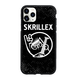 Чехол iPhone 11 Pro матовый Skrillex - КОТ - Потертости, цвет: 3D-черный