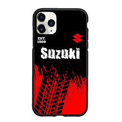 Чехол iPhone 11 Pro матовый SUZUKI Suzuki Est 1909 Шины, цвет: 3D-черный