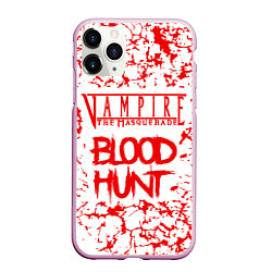 Чехол iPhone 11 Pro матовый Vampire The Masquerade Bloodhunt, лого, цвет: 3D-розовый