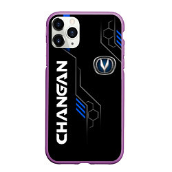 Чехол iPhone 11 Pro матовый CHANGAN -ЧАНГАН ТЕХНОЛОГИИ, цвет: 3D-фиолетовый