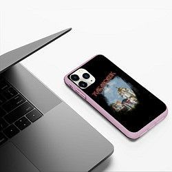 Чехол iPhone 11 Pro матовый Город Хабаровск, цвет: 3D-розовый — фото 2