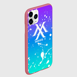 Чехол iPhone 11 Pro матовый Monsta x, цвет: 3D-малиновый — фото 2
