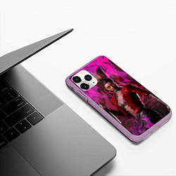 Чехол iPhone 11 Pro матовый Vampire Punk Bloodhunt, цвет: 3D-сиреневый — фото 2