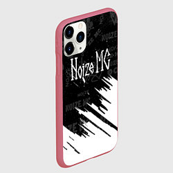 Чехол iPhone 11 Pro матовый Noize mc нойз мс, цвет: 3D-малиновый — фото 2