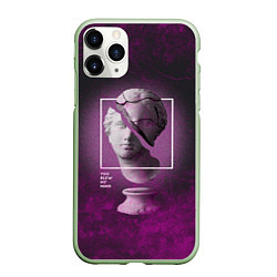 Чехол iPhone 11 Pro матовый Vaporwave Statue You Blew My Mind