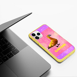 Чехол iPhone 11 Pro матовый Блистай как утка огарь, цвет: 3D-желтый — фото 2