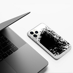 Чехол iPhone 11 Pro матовый Черное золото Коллекция Get inspired! Fl-194, цвет: 3D-белый — фото 2