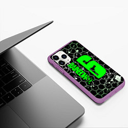 Чехол iPhone 11 Pro матовый RAINBOW SIX SIEGE СОТЫ: БРЫЗГИ, цвет: 3D-фиолетовый — фото 2