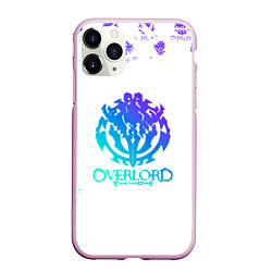 Чехол iPhone 11 Pro матовый Overlord неоновый логотип, цвет: 3D-розовый