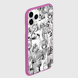 Чехол iPhone 11 Pro матовый Сага о Винланде pattern, цвет: 3D-фиолетовый — фото 2