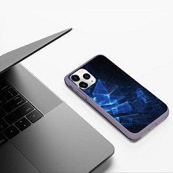 Чехол iPhone 11 Pro матовый Трехмерные кубы, цвет: 3D-серый — фото 2
