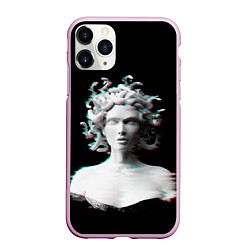 Чехол iPhone 11 Pro матовый Горгона медуза medusa gorgon, цвет: 3D-розовый