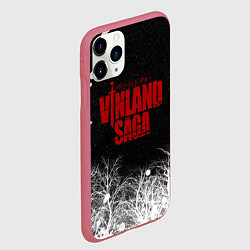 Чехол iPhone 11 Pro матовый Сага о Винланде логотип, цвет: 3D-малиновый — фото 2